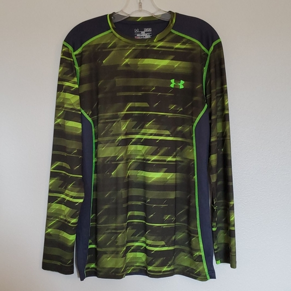 lime green under armour long sleeve